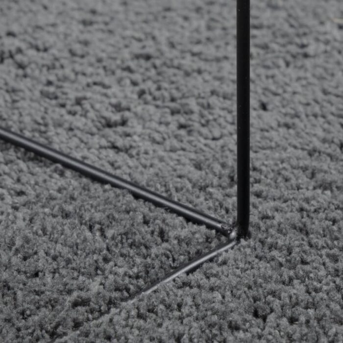 Tapis OVIEDO à poils courts anthracite 120x120 cm – Image 6