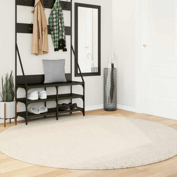 Tapis OVIEDO à poils courts beige Ø 200 cm – Image 1