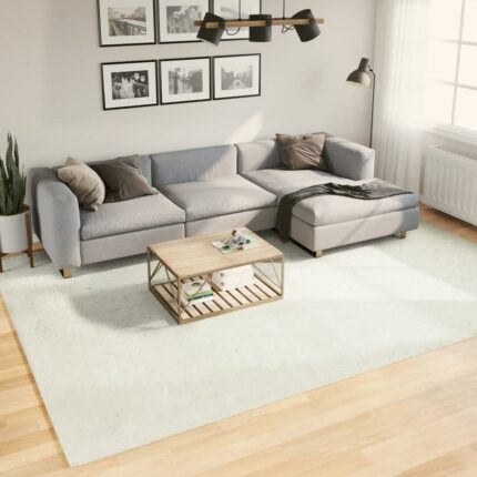 Tapis OVIEDO à poils courts crème 240x340 cm