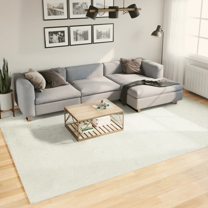 Tapis OVIEDO à poils courts crème 240x340 cm – Image 1