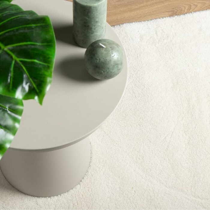 Tapis OVIEDO à poils courts crème 240x340 cm – Image 5