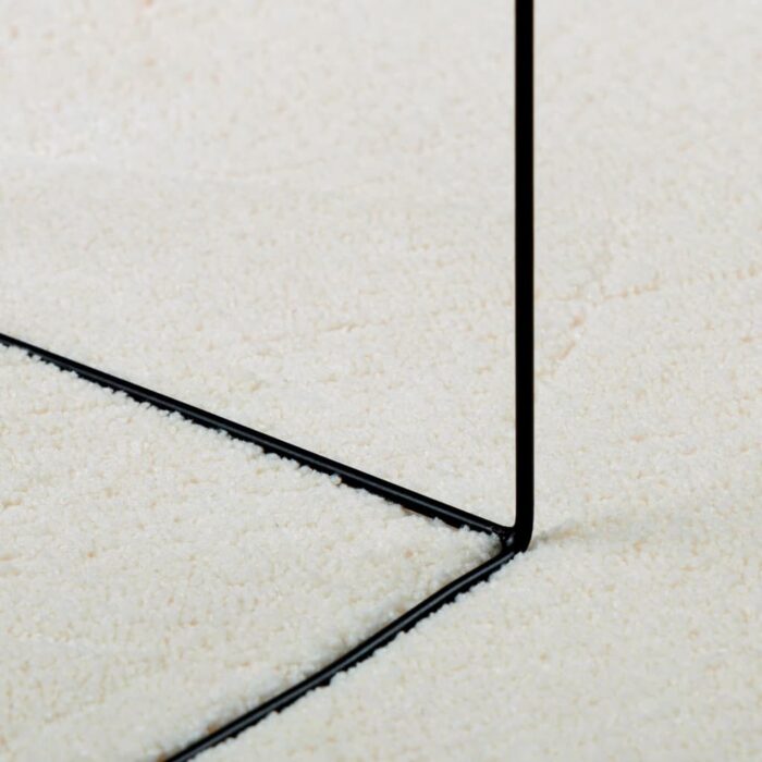 Tapis OVIEDO à poils courts crème 240x340 cm – Image 6