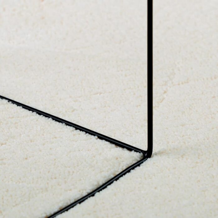 Tapis OVIEDO à poils courts crème Ø 160 cm – Image 6