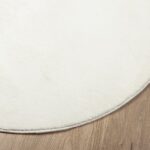 Tapis OVIEDO à poils courts crème Ø 200 cm – Image 2