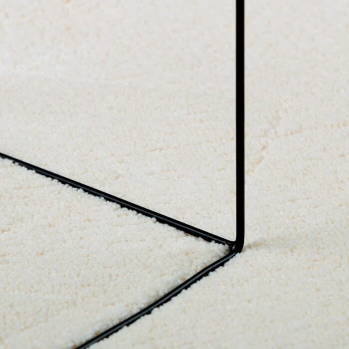 Tapis OVIEDO à poils courts crème Ø 200 cm – Image 6