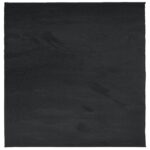 Tapis OVIEDO à poils courts noir 120x120 cm – Image 7