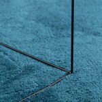 Tapis OVIEDO à poils courts turquoise Ø 160 cm – Image 6