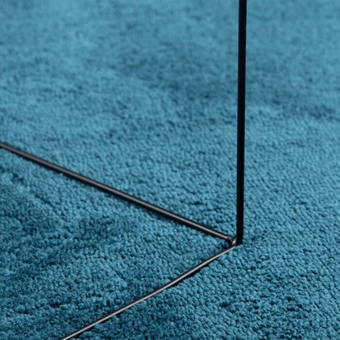 Tapis OVIEDO à poils courts turquoise Ø 160 cm – Image 6