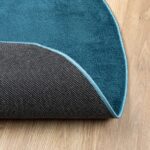 Tapis OVIEDO à poils courts turquoise Ø 200 cm – Image 3