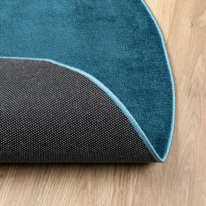 Tapis OVIEDO à poils courts turquoise Ø 200 cm – Image 3