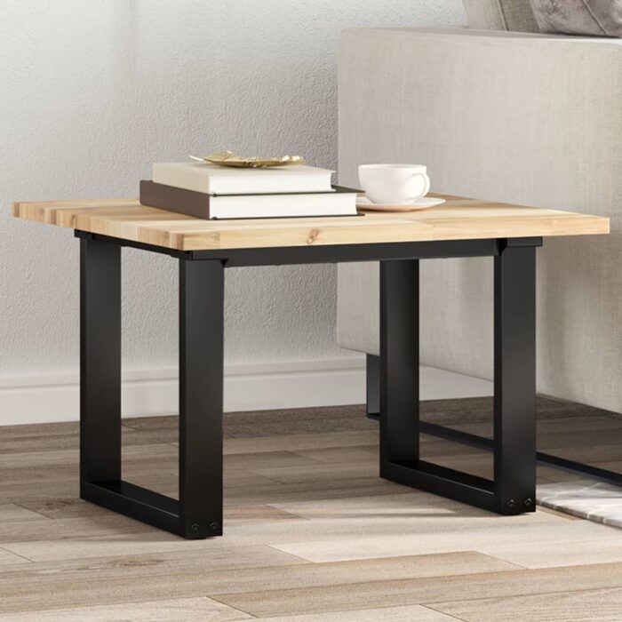 Dessus de table carré 60x60x2 cm bois massif d'acacia – Image 1