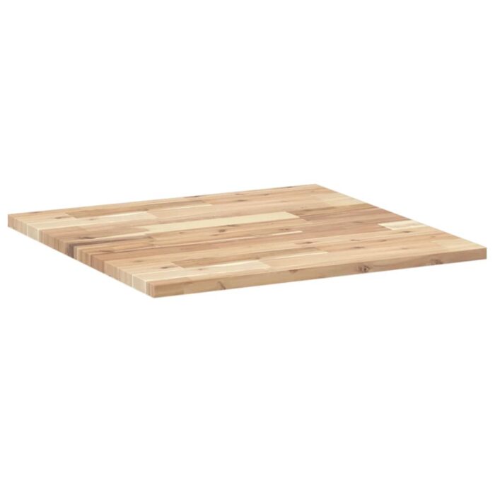 Dessus de table carré 60x60x2 cm bois massif d'acacia – Image 5