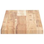 Dessus de table 80x20x2 cm rectangulaire bois massif d'acacia – Image 4