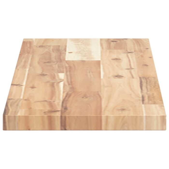 Dessus de table 80x20x2 cm rectangulaire bois massif d'acacia – Image 4