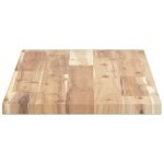 Dessus de table 80x30x2 cm rectangulaire bois massif d'acacia – Image 4