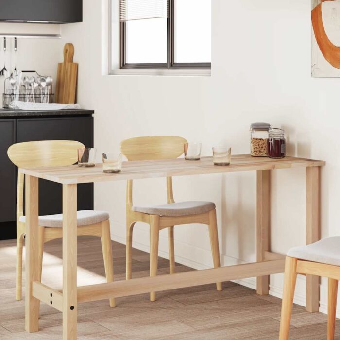 Dessus de table rectangulaire 140x50x2 cm bois massif d'acacia – Image 2