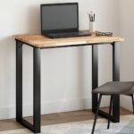 Dessus de table rectangulaire 80x60x2 cm bois massif d'acacia