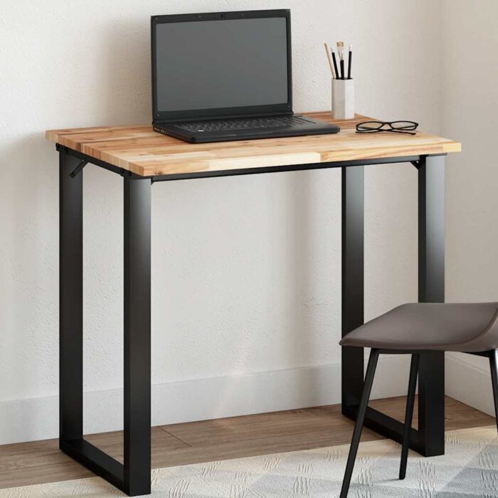 Dessus de table rectangulaire 80x60x2 cm bois massif d'acacia – Image 1