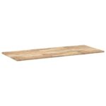 Dessus de table rectangulaire 120x60x2 cm bois massif d'acacia – Image 4