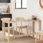 Dessus de table rectangulaire 140x60x2 cm bois massif d'acacia – Image 2