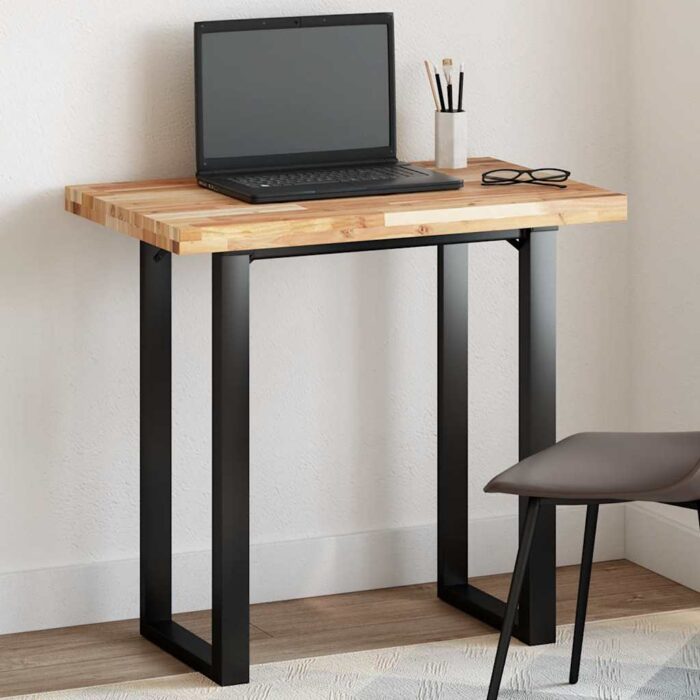 Dessus de table rectangulaire 60x50x4 cm bois massif d'acacia – Image 1