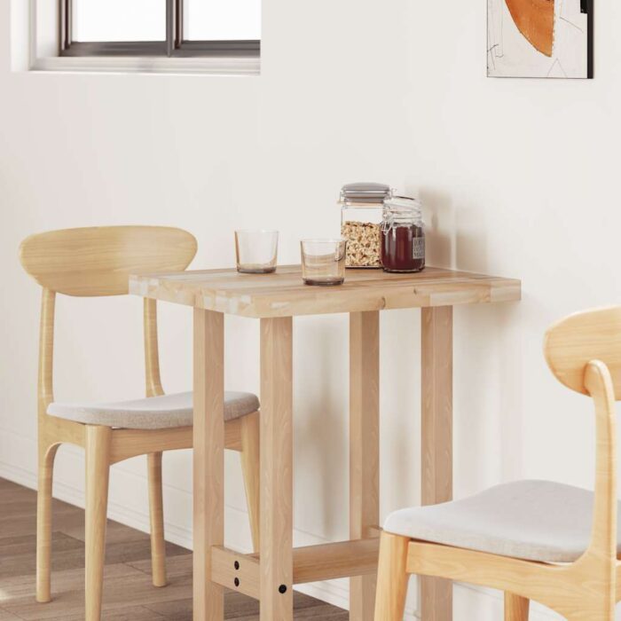 Dessus de table rectangulaire 60x50x4 cm bois massif d'acacia – Image 2