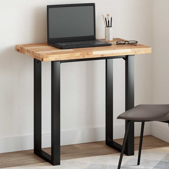 Dessus de table rectangulaire 80x50x4 cm bois massif d'acacia – Image 1