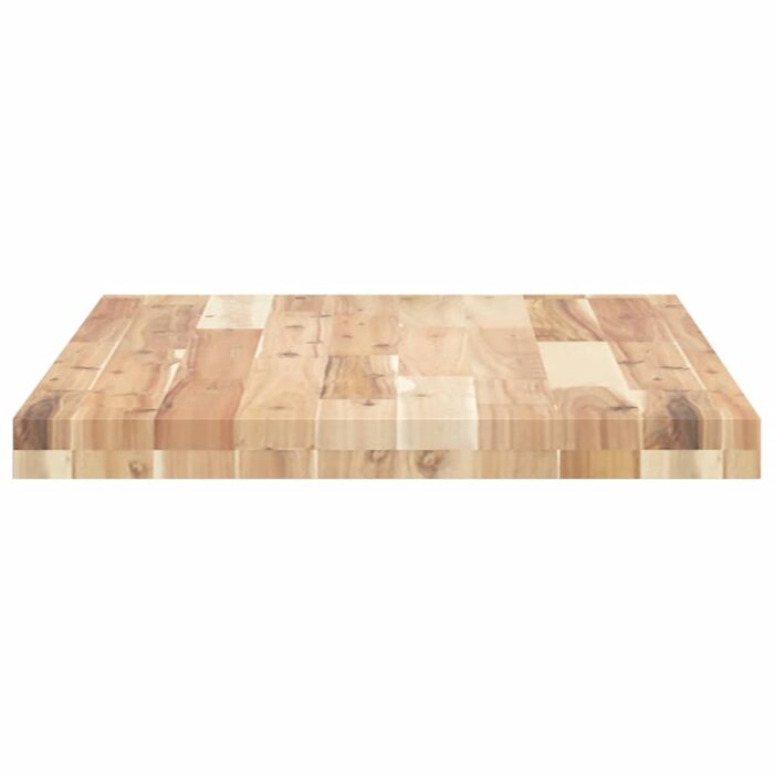 Dessus de table rectangulaire 80x50x4 cm bois massif d'acacia – Image 5