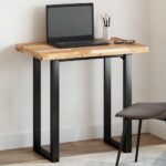 Dessus de table rectangulaire 100x50x4 cm bois massif d'acacia