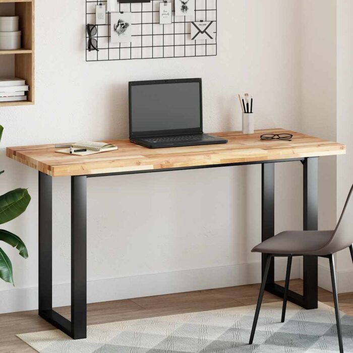 Dessus de table rectangulaire 120x60x4 cm bois massif d'acacia – Image 1
