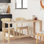 Dessus de table rectangulaire 120x60x4 cm bois massif d'acacia – Image 2