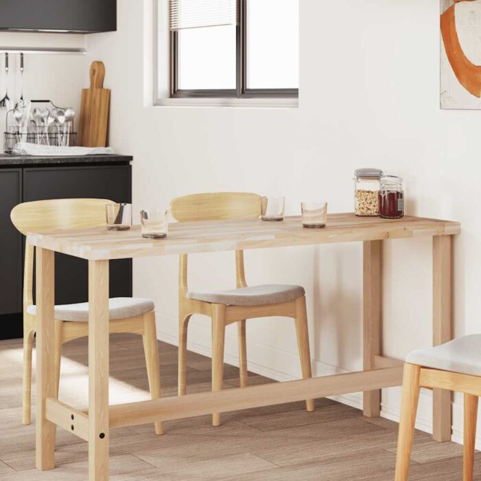 Dessus de table rectangulaire 140x60x4 cm bois massif d'acacia – Image 2