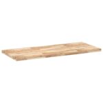 Dessus de table rectangulaire 140x60x4 cm bois massif d'acacia – Image 4