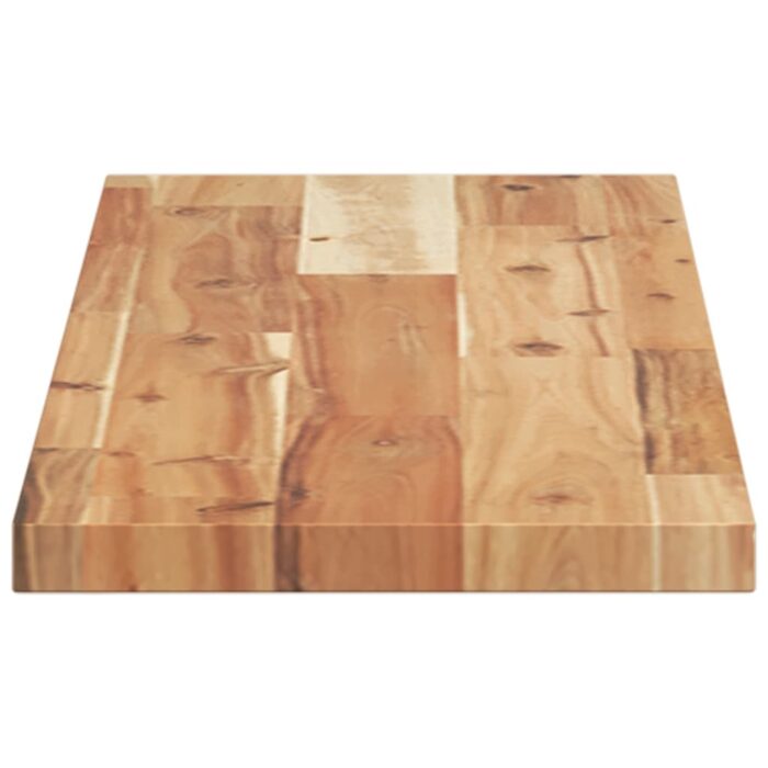 Dessus de table rectangulaire 80x20x2 cm bois massif d'acacia – Image 4