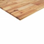 Dessus de table rectangulaire 80x20x2 cm bois massif d'acacia – Image 6