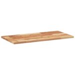 Dessus de table rectangulaire 100x40x2 cm bois massif d'acacia – Image 3