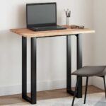 Dessus de table rectangulaire 100x50x2 cm bois massif d'acacia