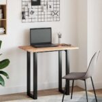 Dessus de table rectangulaire 100x50x2 cm bois massif d'acacia – Image 2