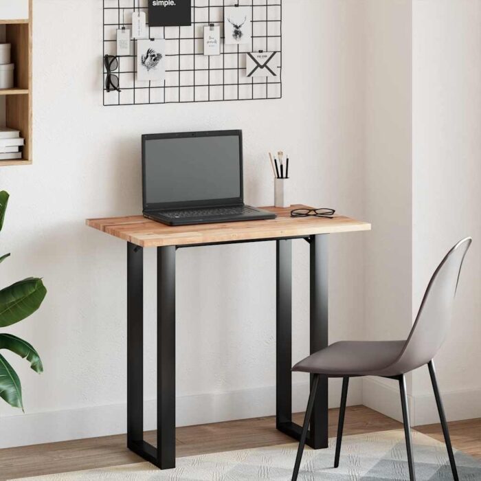 Dessus de table rectangulaire 100x50x2 cm bois massif d'acacia – Image 2