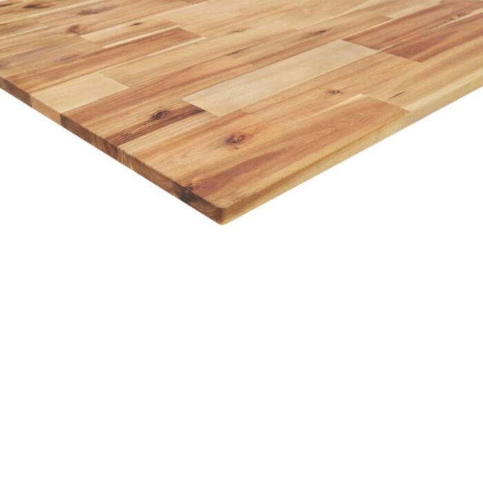 Dessus de table rectangulaire 100x50x2 cm bois massif d'acacia – Image 6