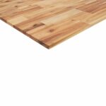 Dessus de table rectangulaire 100x50x2 cm bois massif d'acacia – Image 7