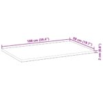 Dessus de table rectangulaire 100x50x2 cm bois massif d'acacia – Image 8