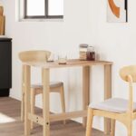 Dessus de table rectangulaire 80x60x2 cm bois massif d'acacia – Image 2