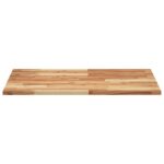 Dessus de table rectangulaire 80x60x2 cm bois massif d'acacia – Image 3