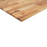 Dessus de table rectangulaire 80x60x2 cm bois massif d'acacia – Image 7