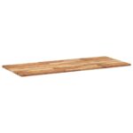 Dessus de table rectangulaire 140x60x2 cm bois massif d'acacia – Image 3