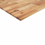 Dessus de table rectangulaire 140x60x2 cm bois massif d'acacia – Image 7
