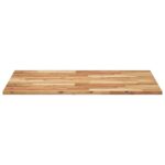 Dessus de table rectangulaire 100x70x2 cm bois massif d'acacia – Image 3
