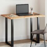 Dessus de table rectangulaire 120x70x2 cm bois massif d'acacia