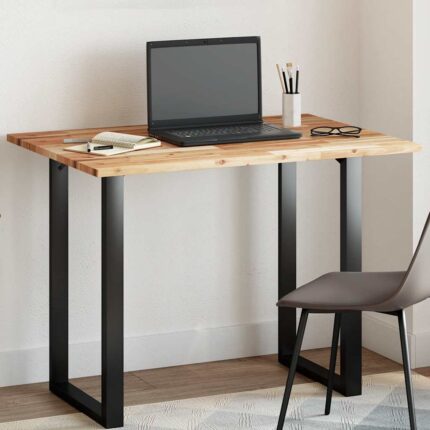 Dessus de table rectangulaire 120x70x2 cm bois massif d'acacia